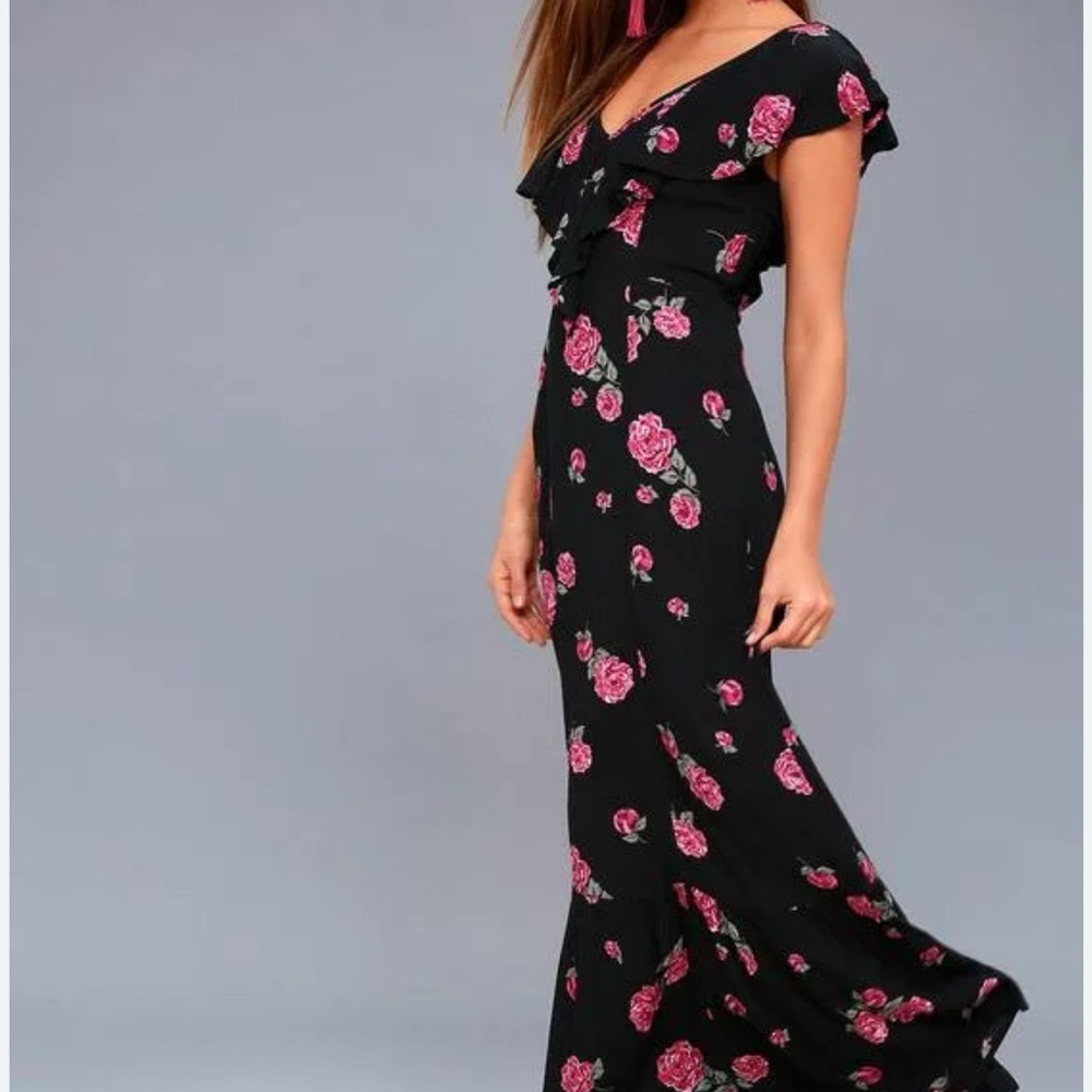 Billabong Southern Border Maxi Dress - Black Medium NWT
